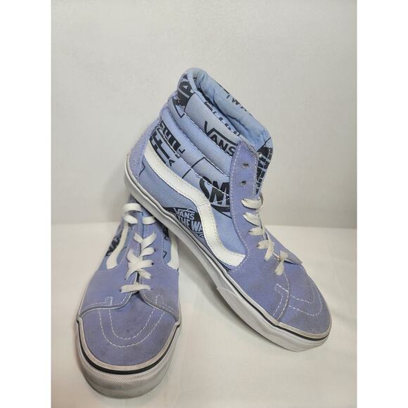 Unisex Vans Sk8-Hi Logo Mix Lavender Ankle High Sneaker Mens 6.5 Womens 8 - Picture 2 of 7